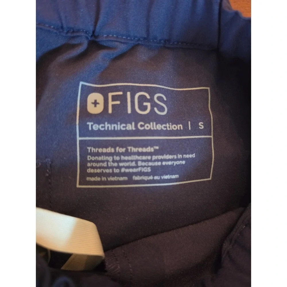NWT FIGS Men's Pisco Basic Scrub Pants Navy Blue SZ S FM4500 Straight Leg